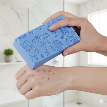 Bath sponge to X2 remove dead skin