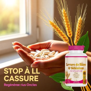 Vrai nature Levure de biere avec plein des vitamines : B1,B3,B6,B9,et acides aminés essentiel / 100 comprimés