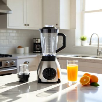 Airlux Mixeur blender avec bol en verre à 5 vitesses +MoulineXette Épices + Broyeur à Glace