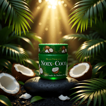 Huile Vierge de Noix de Coco – 100% Huile de Noix de Coco زيت جوز الهند