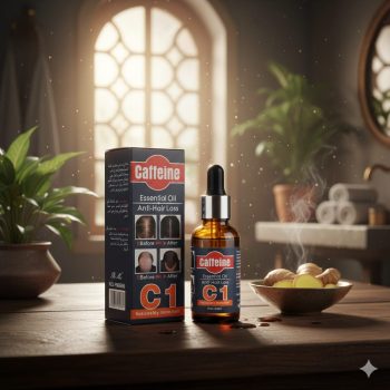 Anti-hair loss and caffeine booster serum, model C1