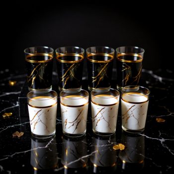 Tableau verre 12pcs marb