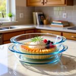 Set De 2 Plats A Four Moule à tarte En Verre