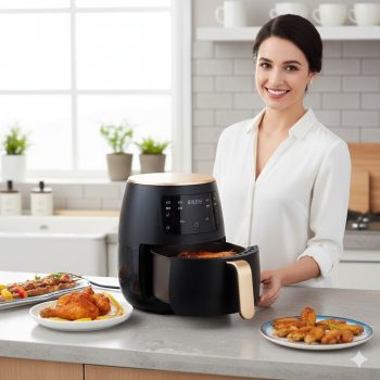 Multifunction Air Fryer Chicken Deep Fryer Healthy Fryer Pizza Oven LED Touch Timing Fryer Without Oil