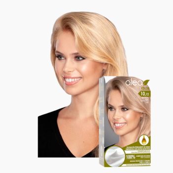 Alea Permanent Hair Color Cream Kit #10.12- Negro | Enriched with Nutritive Oils 100% Gray Cover