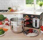 Hermann Premium Stainless Steel Multi-Tier Steamer – The Secret to Healthy & Flavorful Meals.